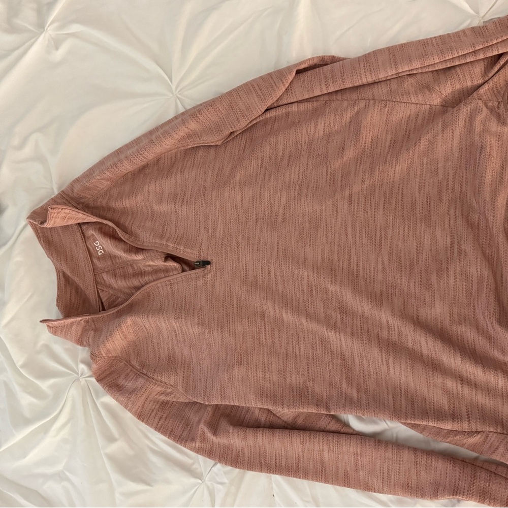 DSG Mauve Quarter-Zip Top